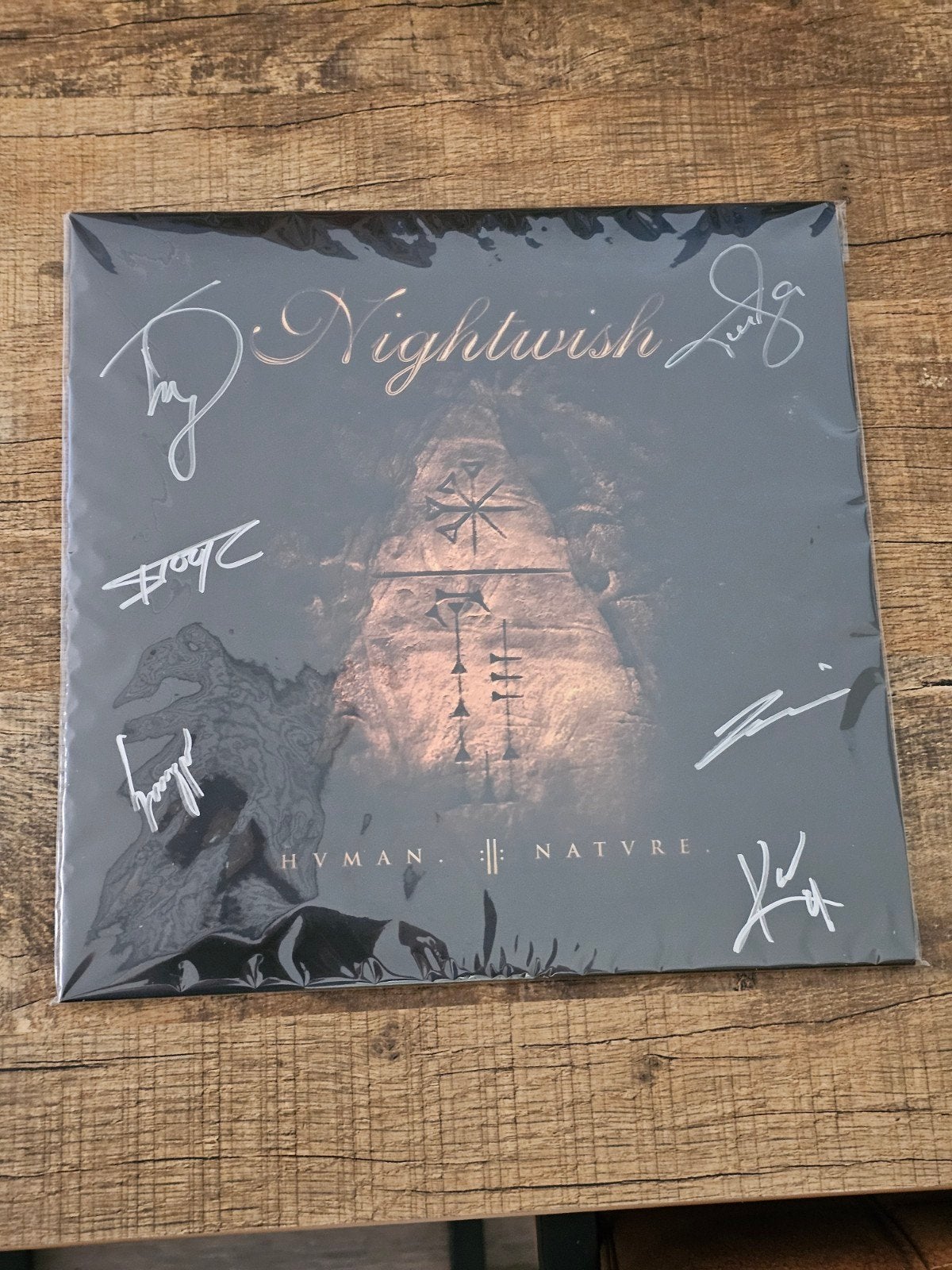 Gesigneerde Nightwish - Human Nature LP/Vinyl, Cd's en Dvd's, Ophalen, Nieuw in verpakking, LP