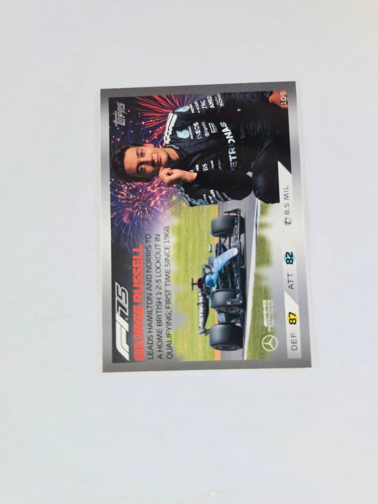 George russell f1 topps kaart, Ophalen of Verzenden