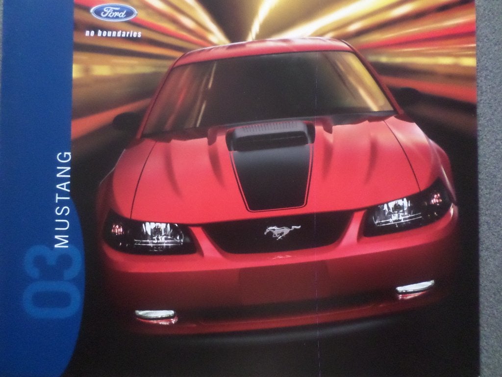 Ford Mustang & GT & Mach1 2003 Brochure, Ophalen of Verzenden, Zo goed als nieuw, Ford