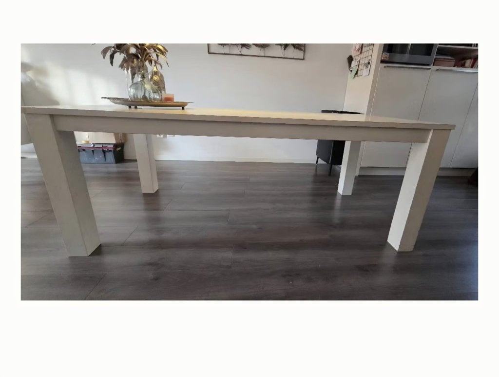 Eettafel wit (Troubadour), Ophalen, Gebruikt, 50 tot 100 cm, Vijf personen of meer