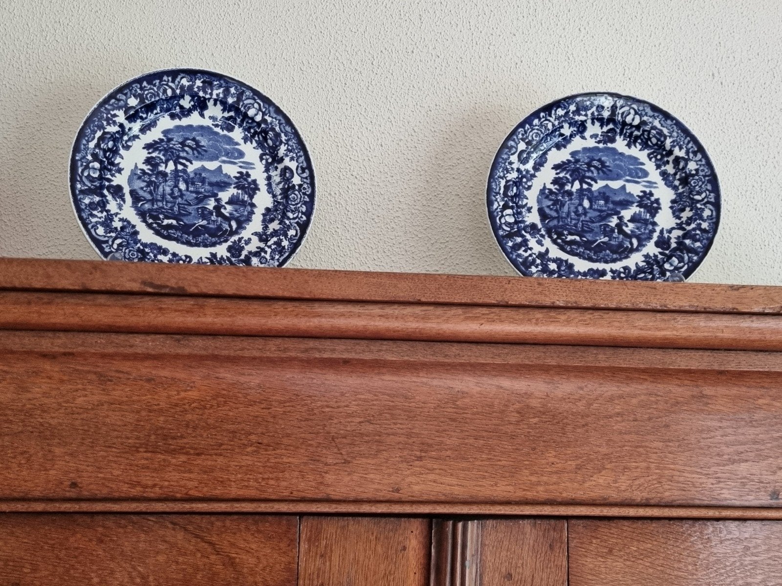 2 blauwe borden Petrus Ragout, Antiek en Kunst, Ophalen of Verzenden