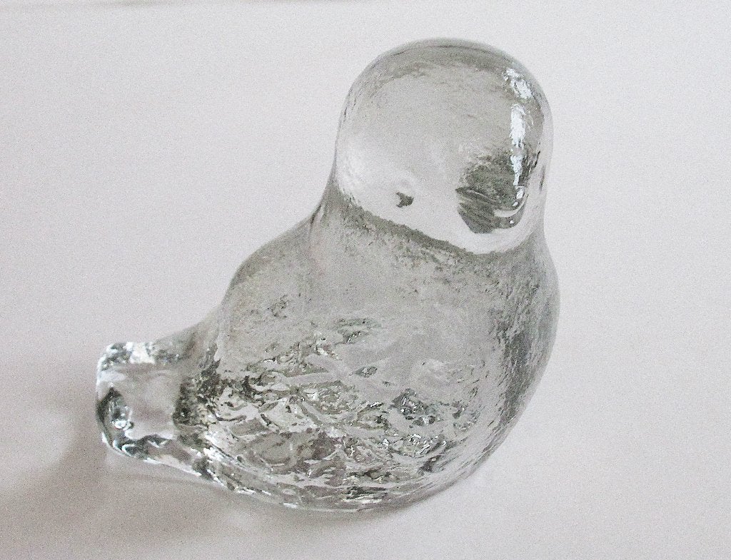 Pukeberg Sweden artglas Vogeltje ontworpen A. Kärrstrand, 70, Ophalen of Verzenden
