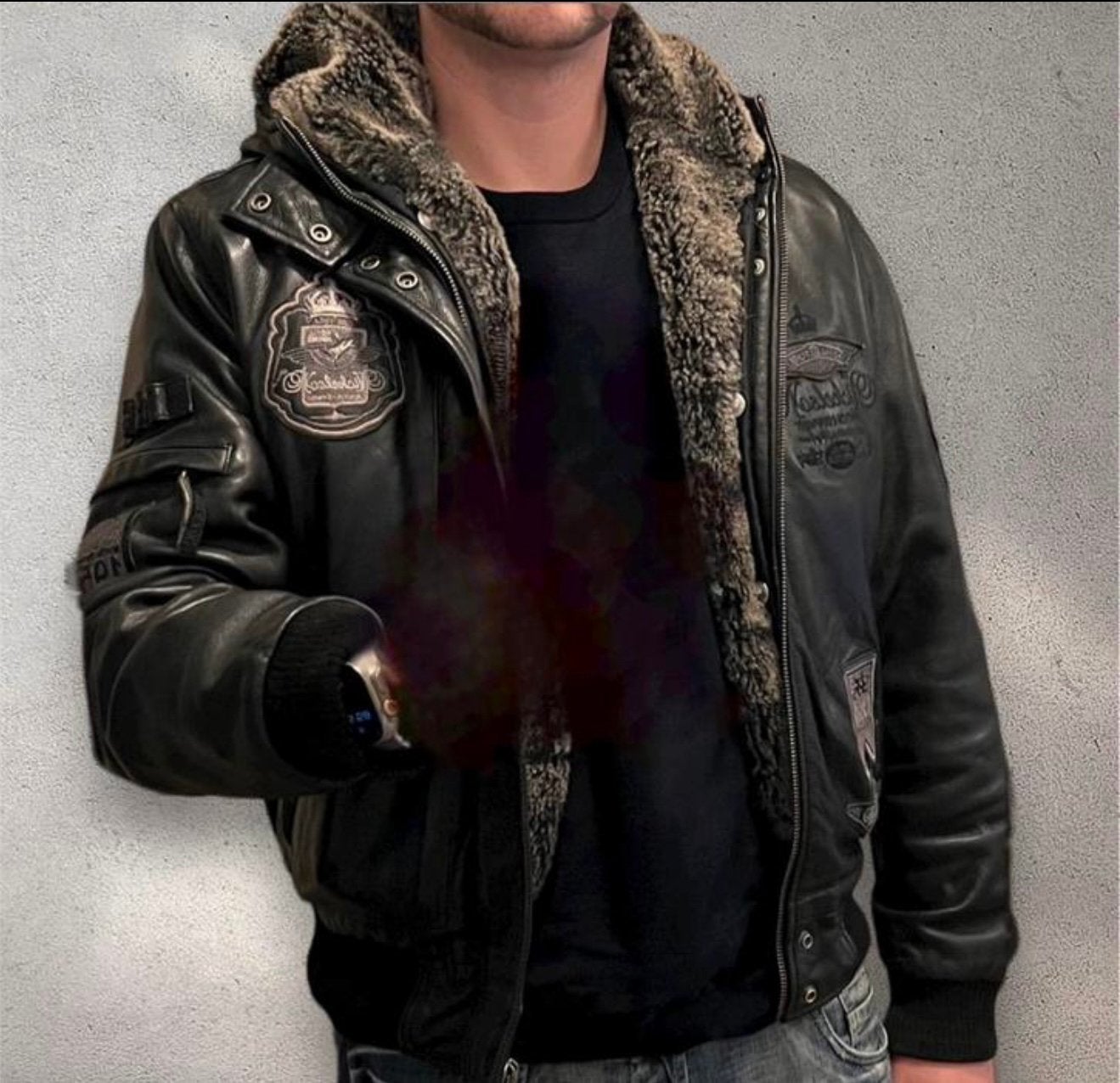 Nickelson heren jas XL Exht Nappa leder, Kleding | Heren, Ophalen of Verzenden, Zo goed als nieuw, Maat 56/58 (XL), Zwart