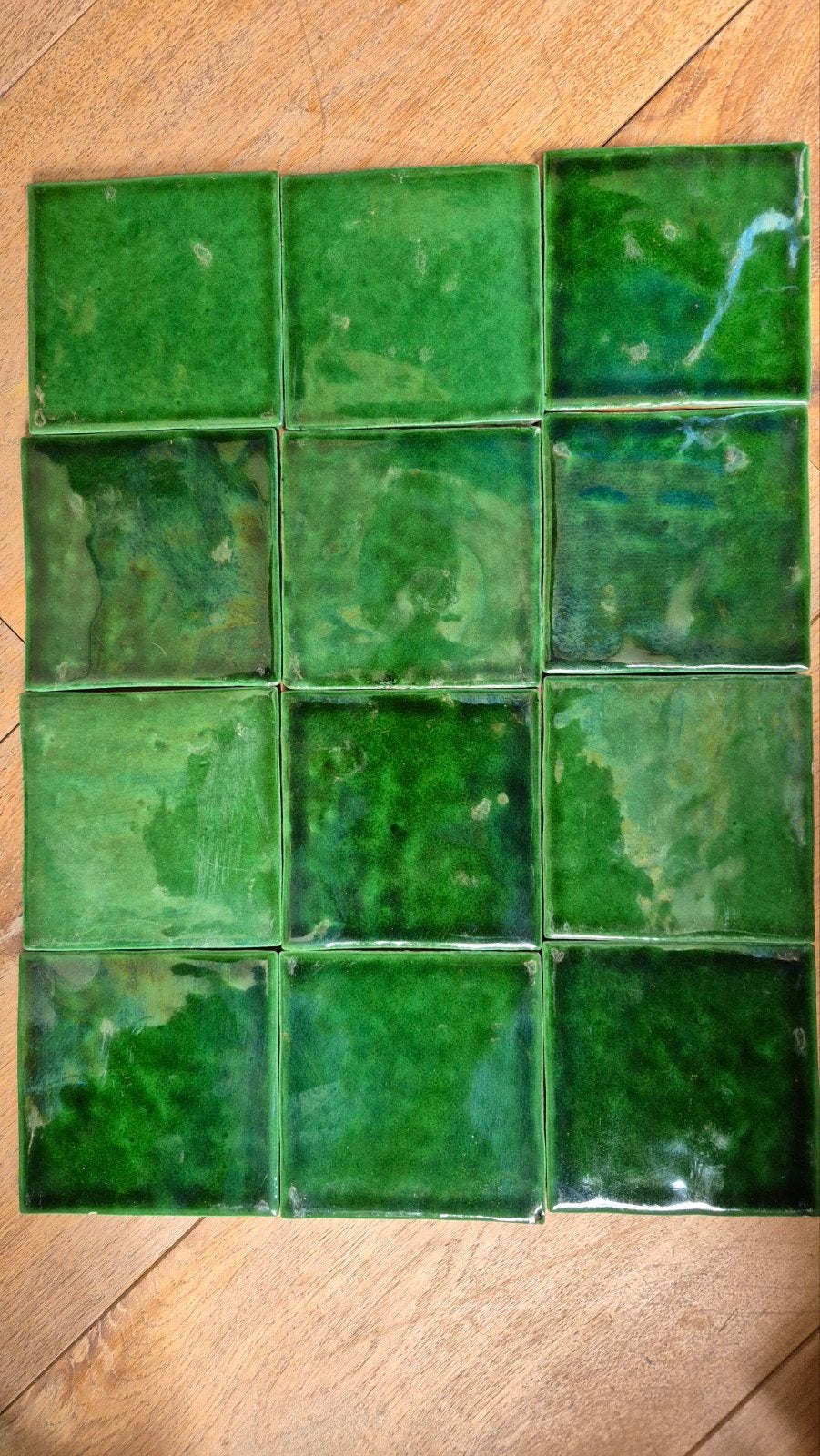 Groene Zelige tegels., Ophalen, Nieuw, Minder dan 20 cm, Minder dan 20 cm