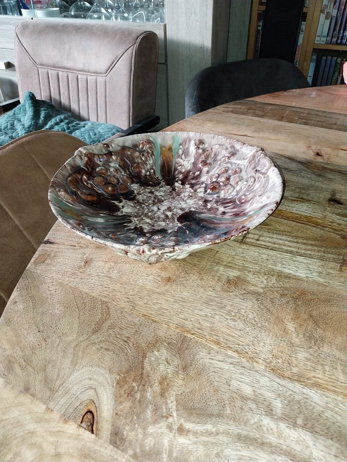 Vintage Fruitschaal Keramiek - Uniek Design, Ophalen