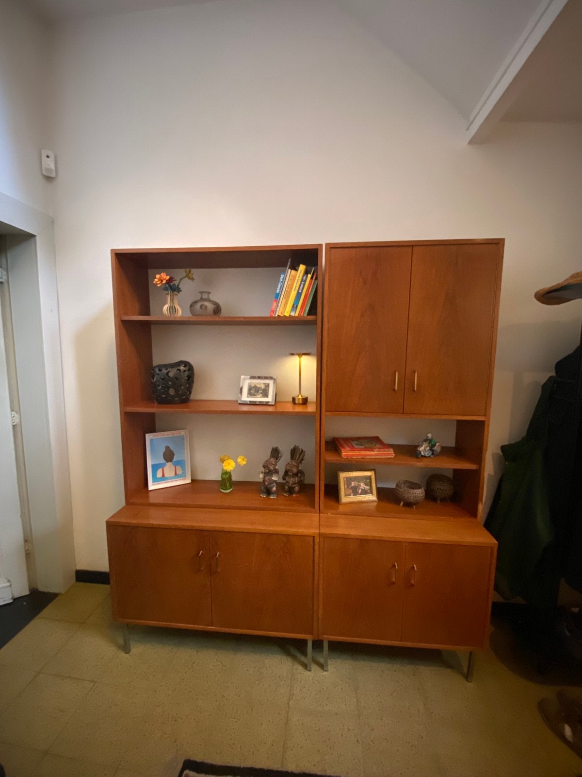 Vintage modulaire kast wandmeubel dressoir, Ophalen, Gebruikt, 200 cm of meer, 150 tot 200 cm