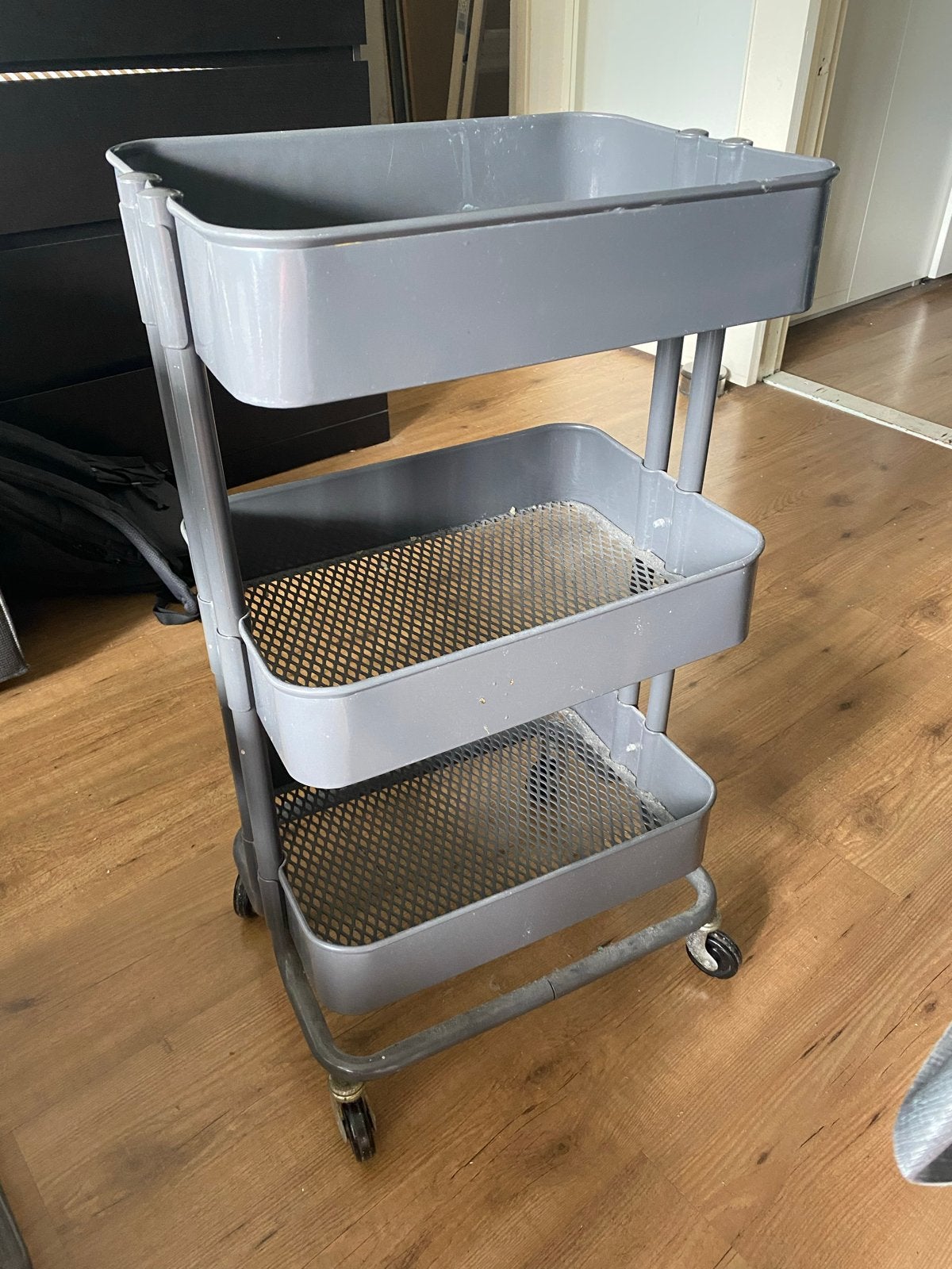 IKEA RÅSKOG Roltafel / Trolley - Grijs, Huis en Inrichting, Ophalen of Verzenden, Gebruikt