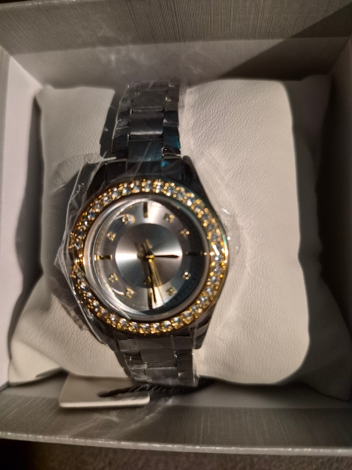 Stijlvol Dames horloge Strass - Nieuw in Doos, Overige merken, Staal, Staal, Polshorloge
