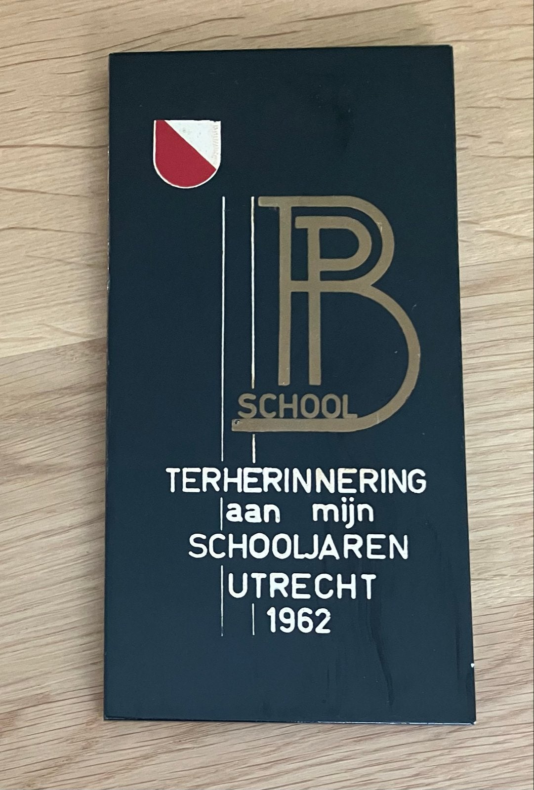 Vintage Mosa Tegel Terherinnering Schooljaren Utrecht 1962, Ophalen
