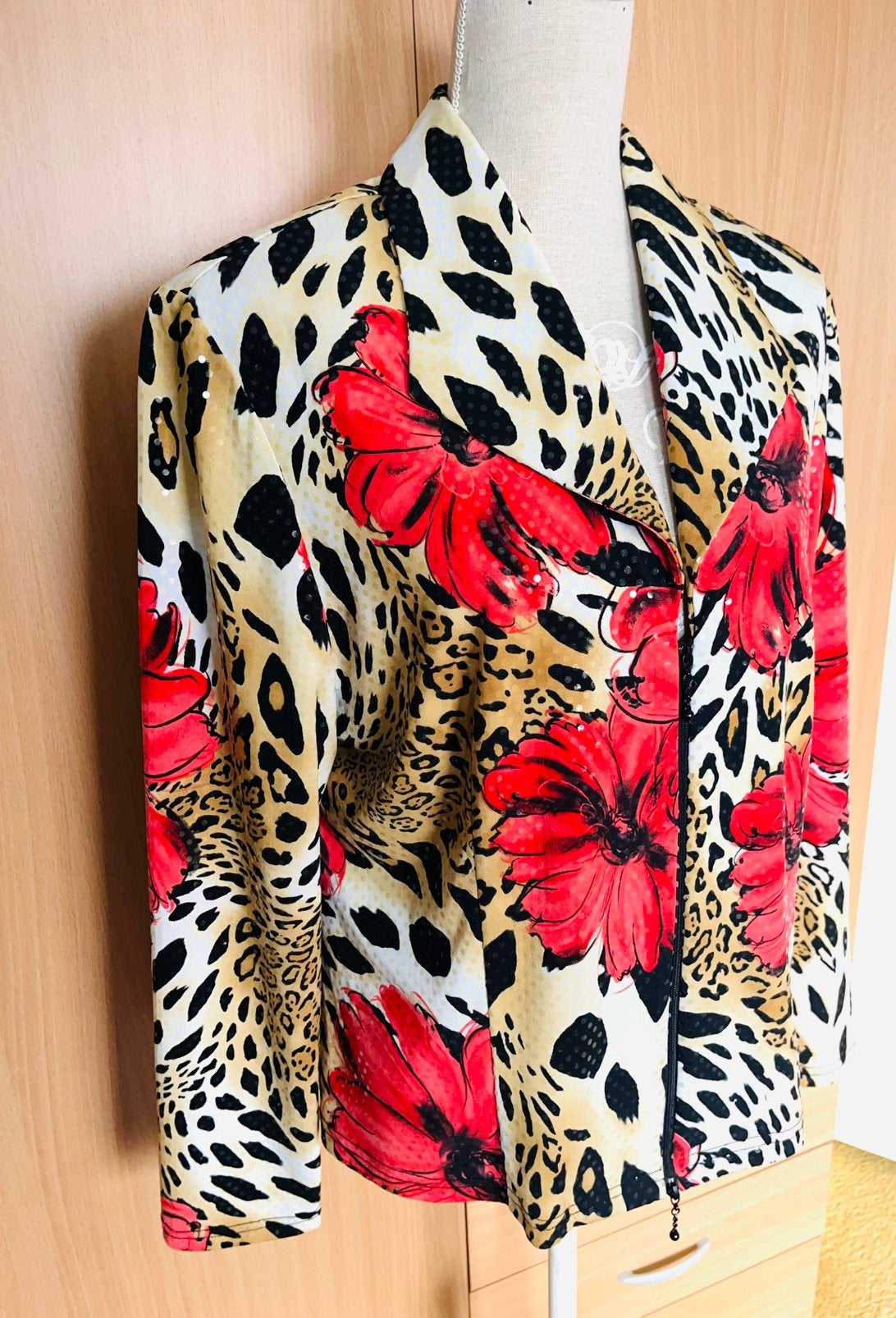 Joseph Ribkoff jasje met bloemen maat 46)dmv), Overige kleuren, Maat 46/48 (XL) of groter, Ophalen of Verzenden, Zo goed als nieuw