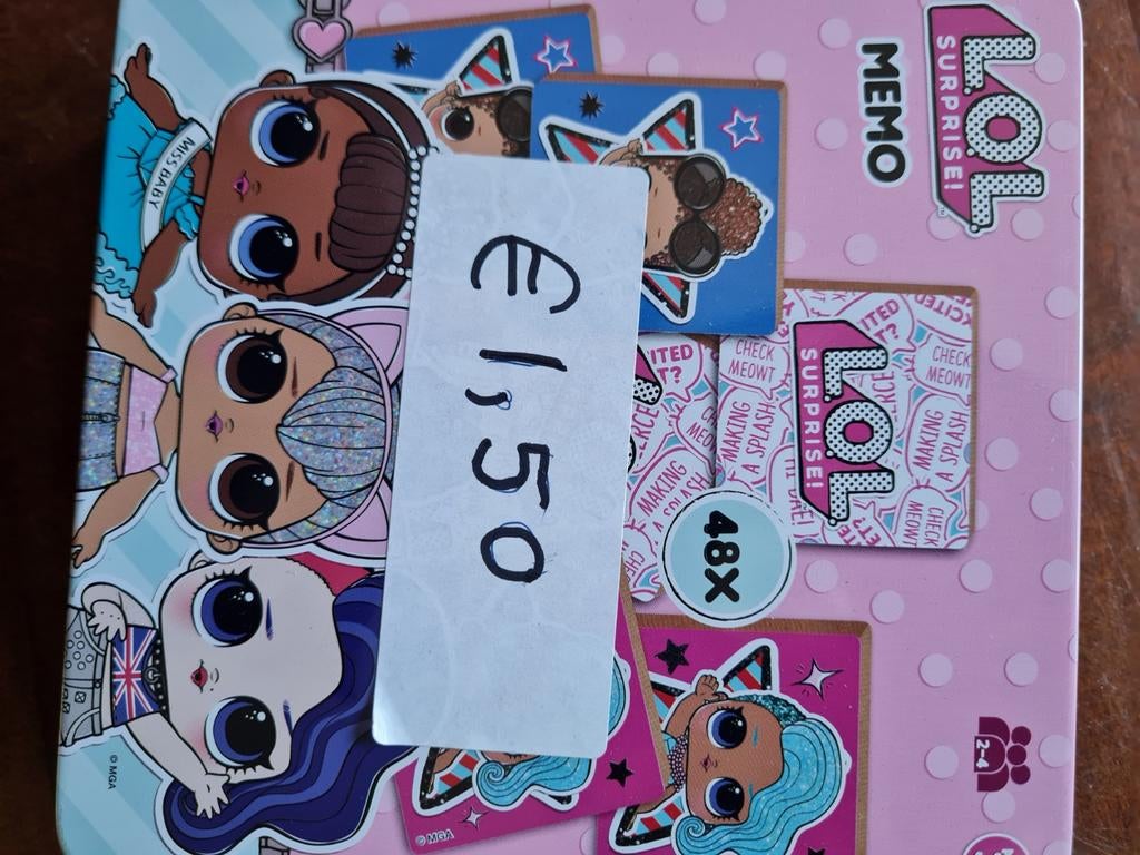 Lol memory, Ophalen of Verzenden, 10 tot 50 stukjes, Zo goed als nieuw