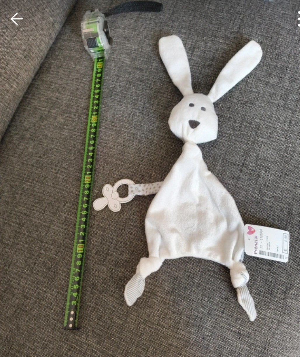 Prénatal knuffeldoekje / tutdoekje konijn met speenlus, Kinderen en Baby's, Speelgoed | Knuffels en Pluche, Ophalen of Verzenden