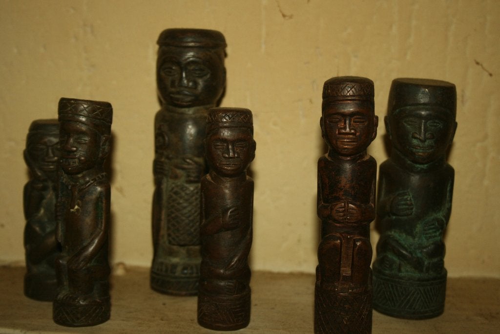 COLLECTIE MAYOMBE BRONZE FIGURES R.D.CONGO, Antiek en Kunst, Ophalen of Verzenden