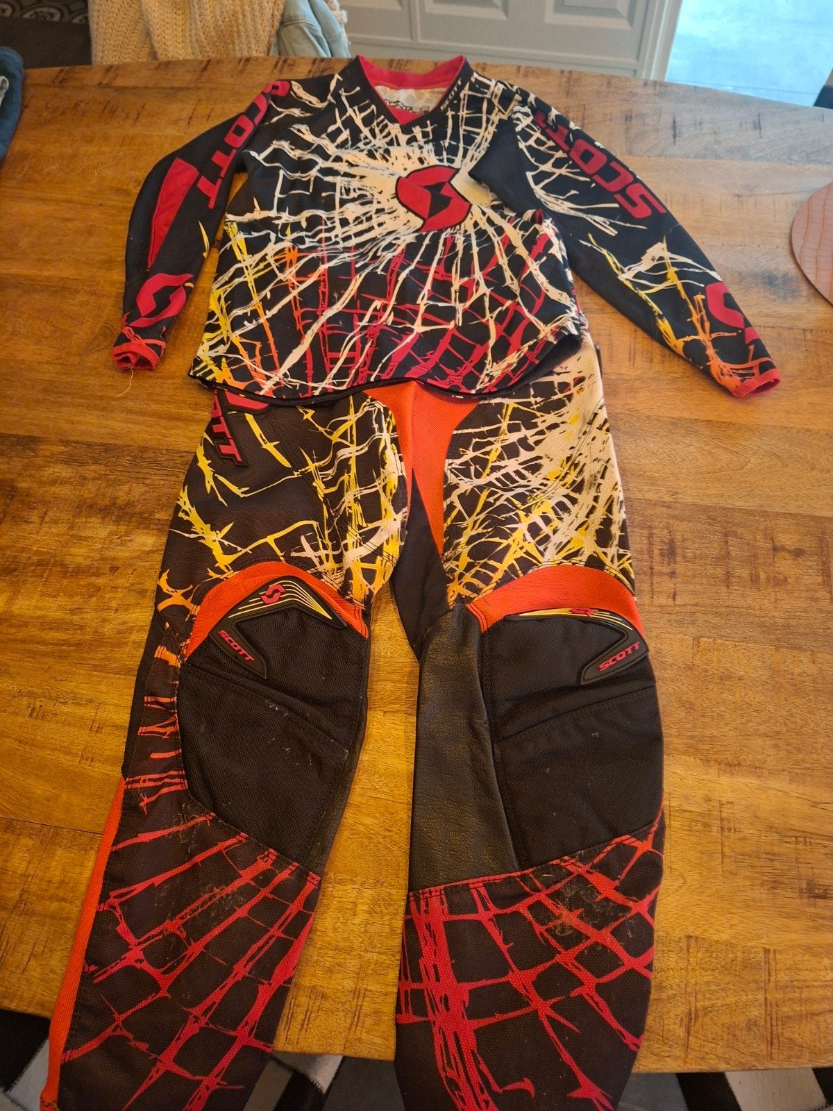 Scott Motorcrosskleding Set - Shirt en Broek kind s, Ophalen of Verzenden, Tweedehands