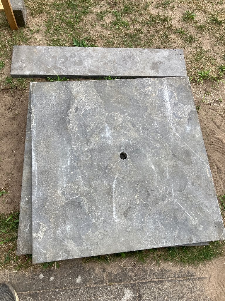 Gratis: Platen Chinees hardsteen, Ophalen, Gebruikt, Hardsteen, Overige typen