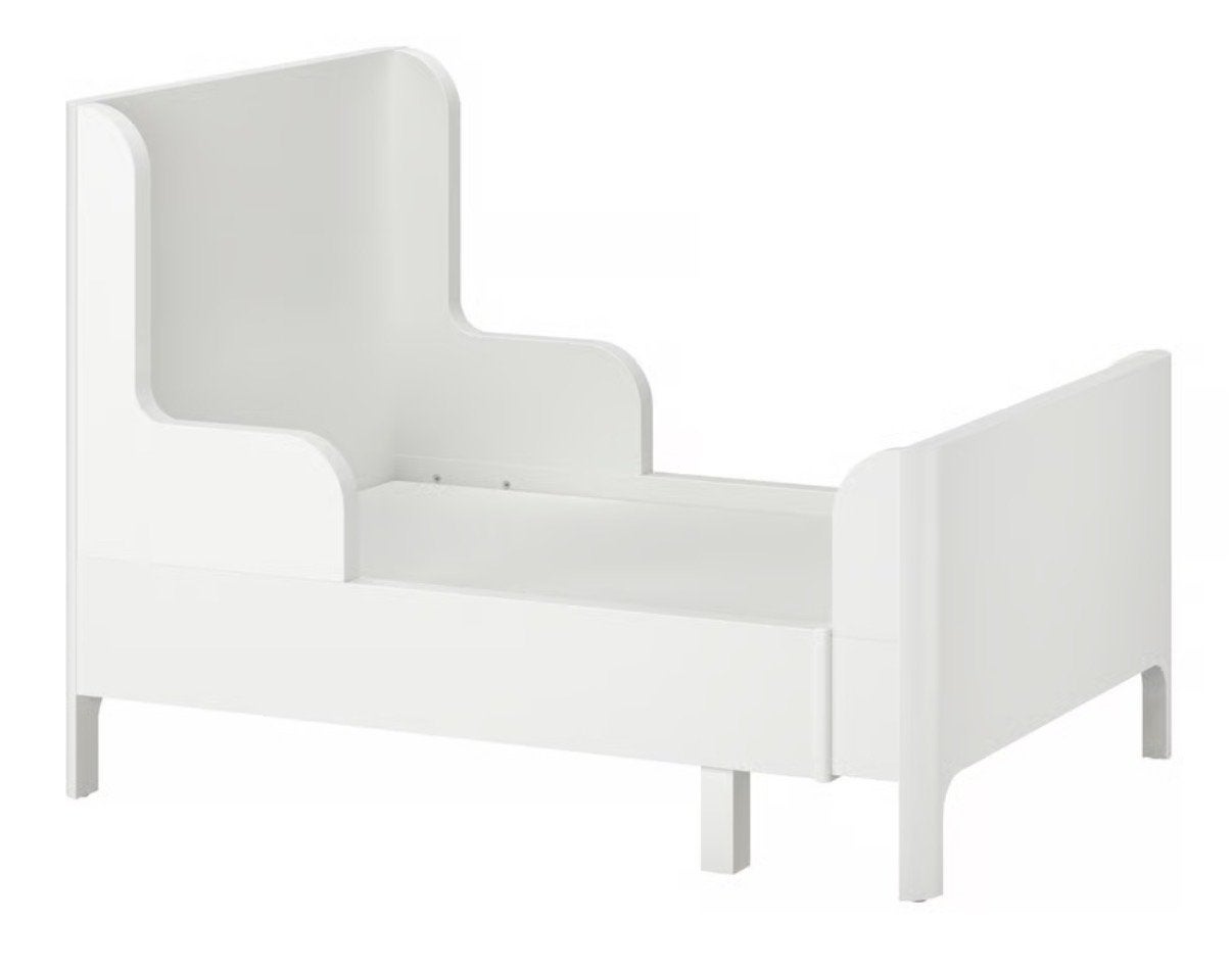 IKEA BUSUNGE Meegroeibed Roze + matras, Kinderen en Baby's, Kinderkamer | Bedden, Ophalen, Gebruikt, 70 tot 85 cm, Lattenbodem