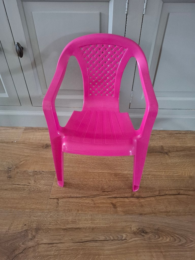 Kunststof kinderstoeltje roze, Ophalen, Zo goed als nieuw, Overige typen