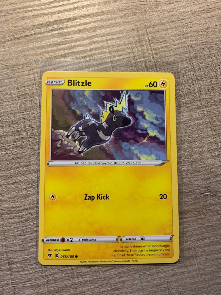 Blitzle 053/185 Vivid Voltage - Pokémon Kaart, Ophalen of Verzenden, Nieuw, Losse kaart