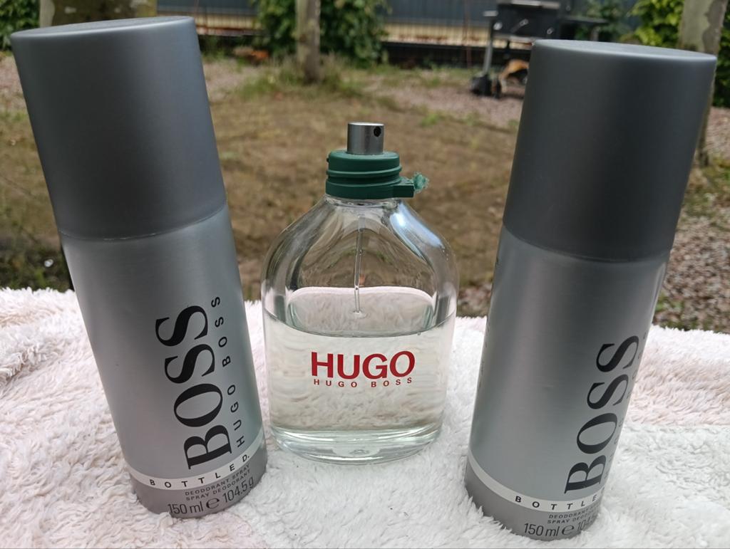 Hugo Boss parfum 150ml en 2x deodorant set, Ophalen of Verzenden, Nieuw