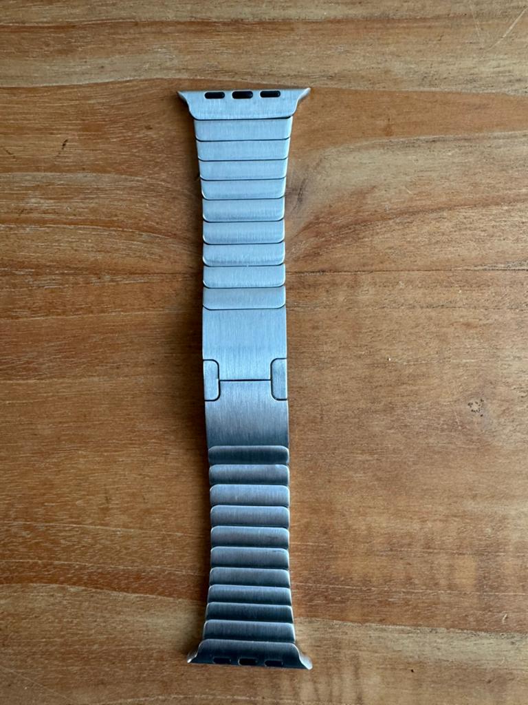 Apple Watch 45mm band |  Steel, Sieraden, Tassen en Uiterlijk, Smartwatches, Ophalen of Verzenden, Nieuw, Zwart, IOS