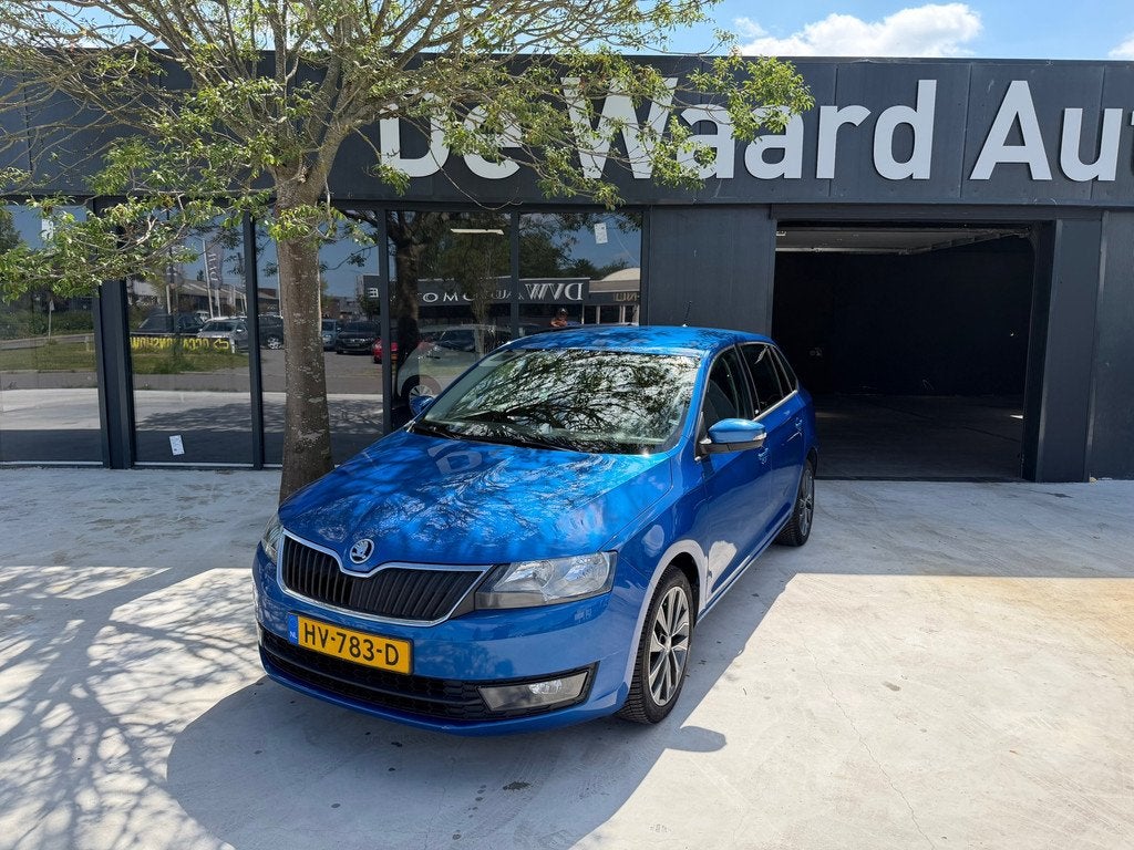 Skoda Rapid Spaceback 1.2 TSI Greentech Edition/airco/NAP/ C, Auto's, Skoda, Gebruikt, Euro 6, Blauw, 49 €/maand