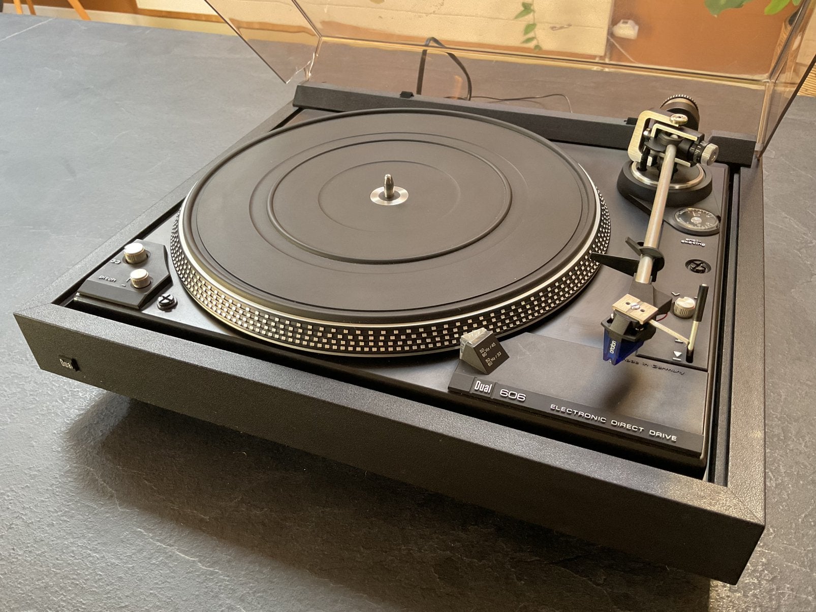 Dual CS 606 Ortofon Blue, Ophalen, Gebruikt, Pitch-regelaar, Platenspeler