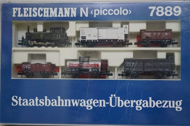 Fleischmann N Piccolo Treinset 7891 Preußischer Güterzug.., Treinset, Gelijkstroom, Fleischmann, Ophalen of Verzenden