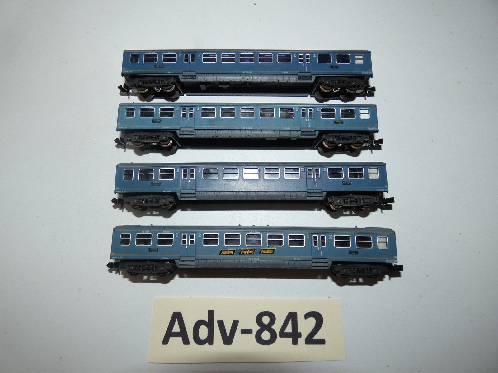 Adv-842 N Spoor Personenwagons NS Plan E-A Minitrix, Hobby en Vrije tijd, Gebruikt, Gelijkstroom, Trix, Wagon
