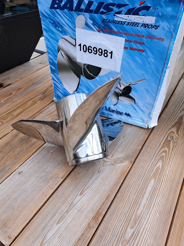 Ballistic schroef 14 7/8 x 15P - 345031 - RVS - nieuw, Ophalen, Nieuw, Motor en Techniek, Motorboot