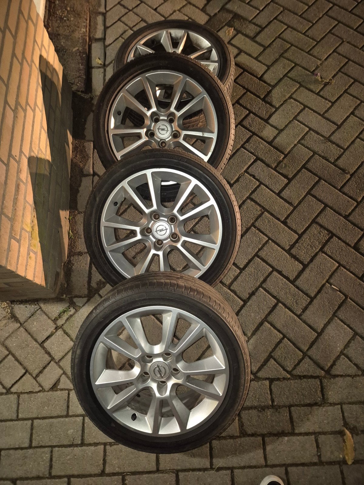 Opel Signum Vectra Astra Zafira 7J x 17 inch velgenset, Ophalen, Gebruikt, Banden en Velgen, 17 inch