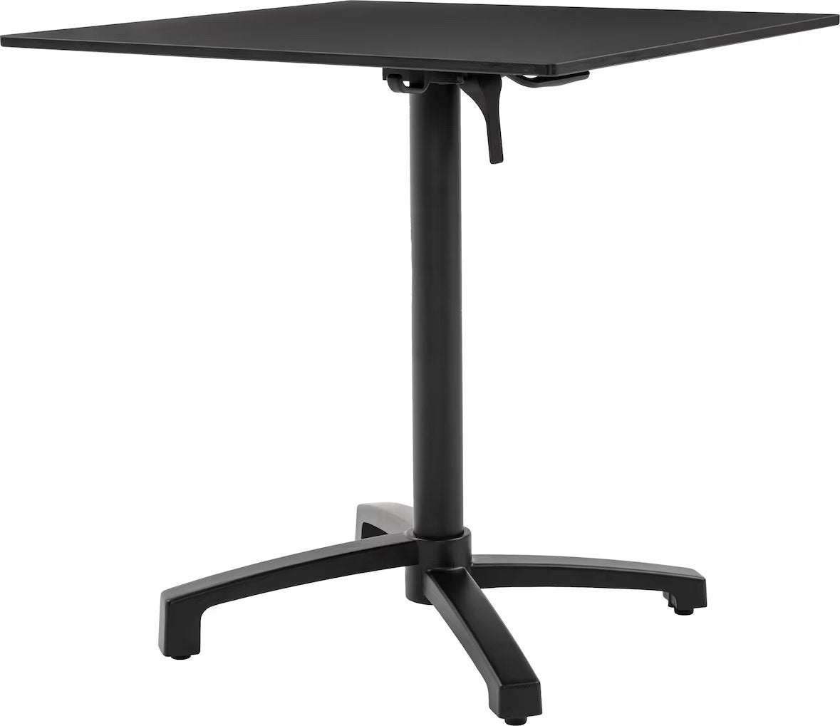 2 Metro Klaptafels 70x70 - Gastro Folding Table Massini, Ophalen, 50 tot 100 cm, Vierkant, 50 tot 100 cm
