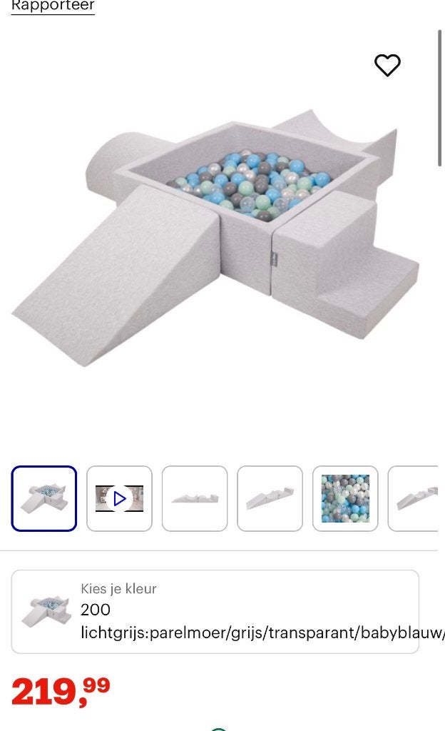 Kiddymoon schuimspeelplaats met ballenbak, Ophalen, Zo goed als nieuw, Jongen of Meisje