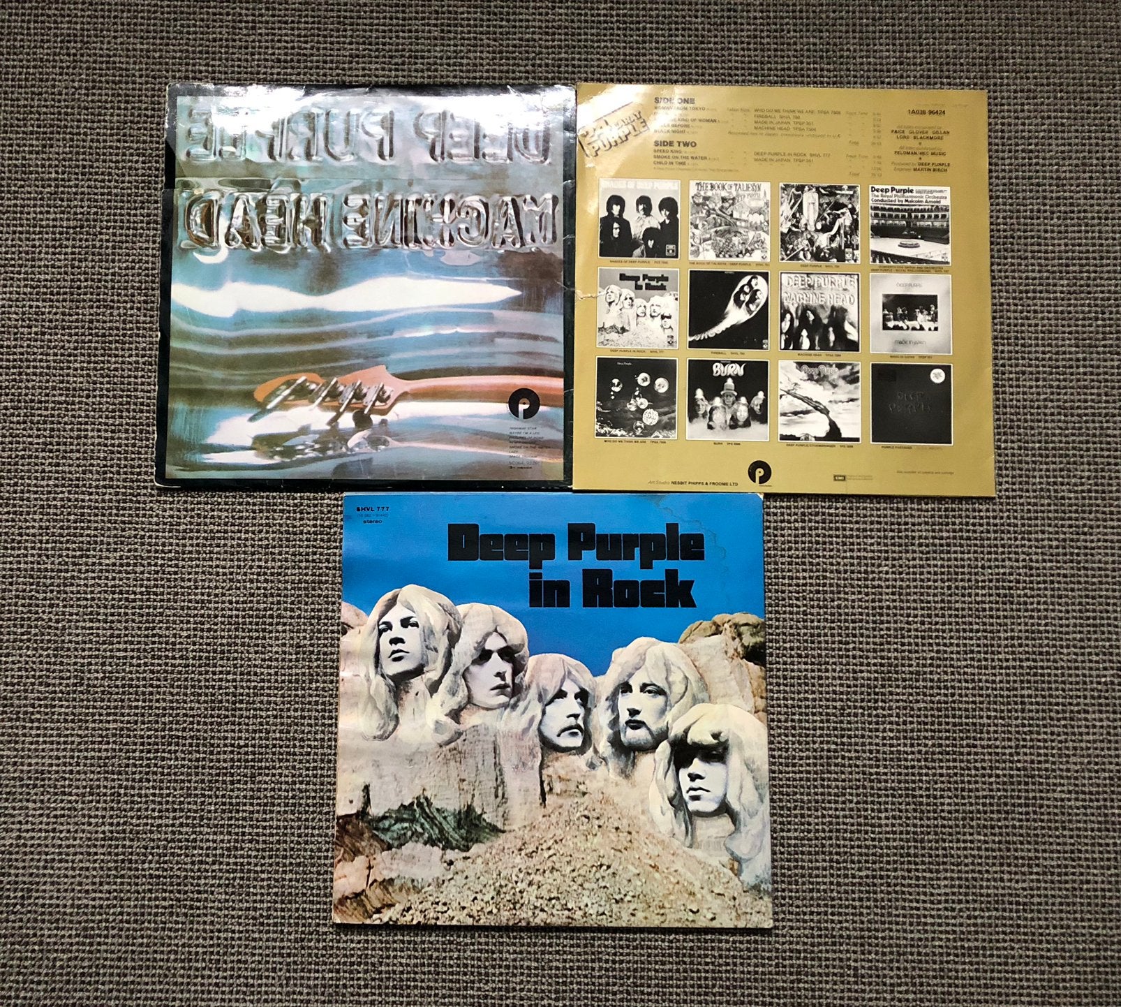 Deep Purple 3 iconische lp’s, Ophalen, Zo goed als nieuw, LP