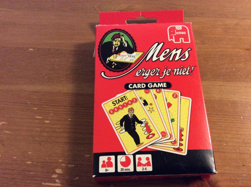 Mens erger je niet card game., Een of twee spelers, Ophalen of Verzenden, Jumbo