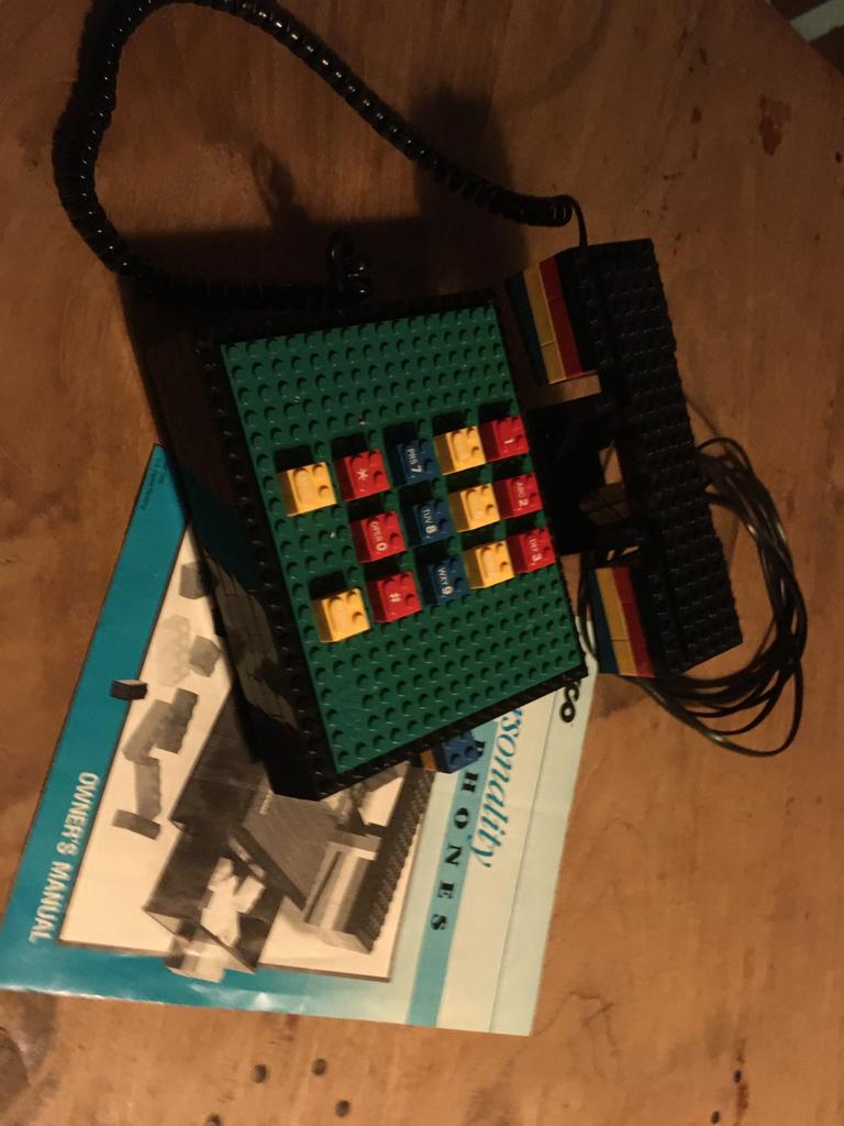 Tyco Lego telefoon telephone. Vintage retro, Telecommunicatie, Vaste telefoons | Niet Draadloos, Ophalen of Verzenden, Gebruikt