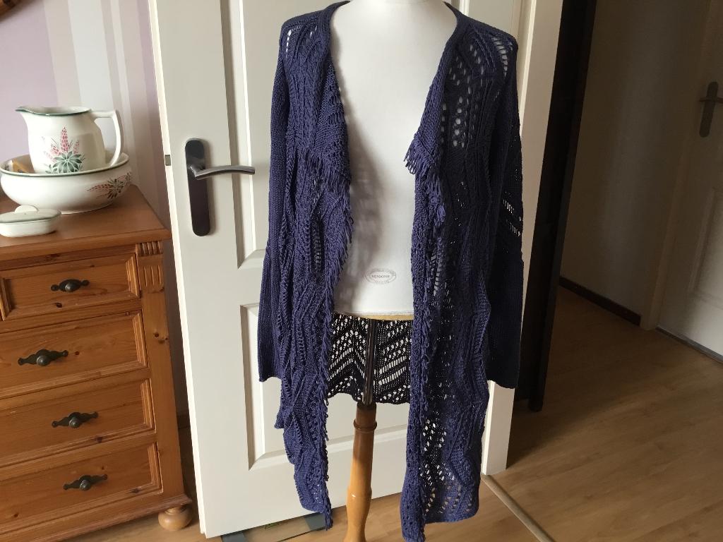 Blauw gehaakt vest van yesta. Maat 44, Blauw, Maat 42/44 (L), Yesta, Ophalen of Verzenden