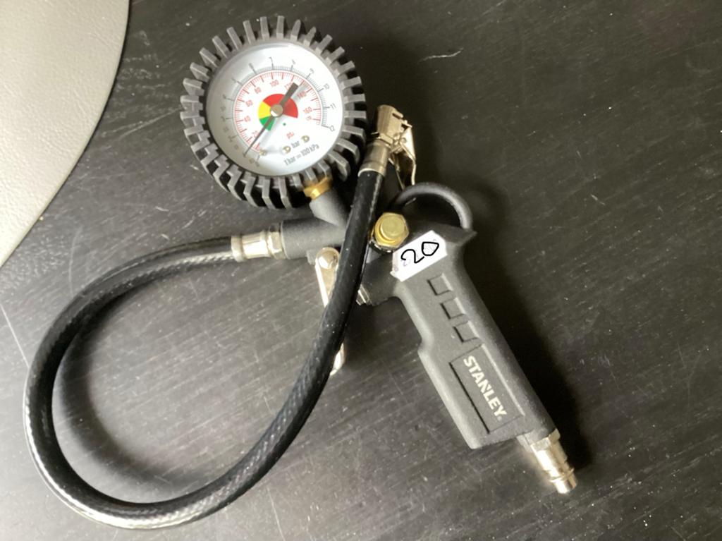 Stanley Luchpistool en drukmeter- bandenpomp- Nieuw, Ophalen of Verzenden, Nieuw