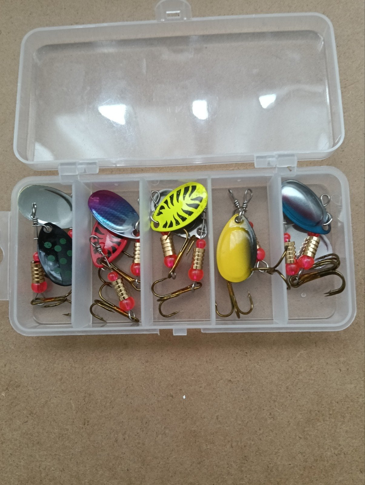 10 Stuks Spinners Blinker Set - Diverse Kleuren 3g, Verzenden, Nieuw, Haak