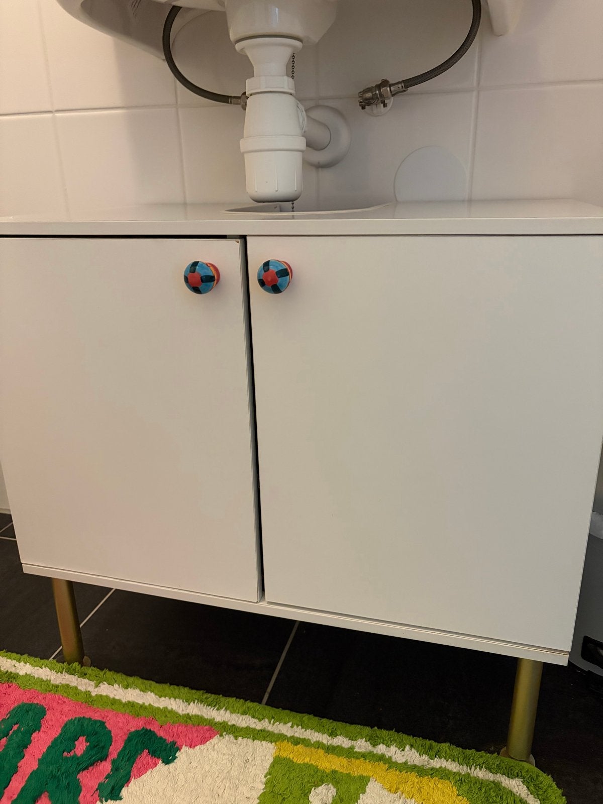 Fullen wastafelkast met leuke knoppen, Gebruikt, Minder dan 100 cm, Wastafelkast, 25 tot 50 cm