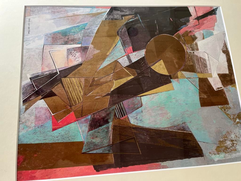 Abstract Kunstwerk van Isa van der Zee, Antiek en Kunst, Kunst | Schilderijen | Abstract, Ophalen of Verzenden