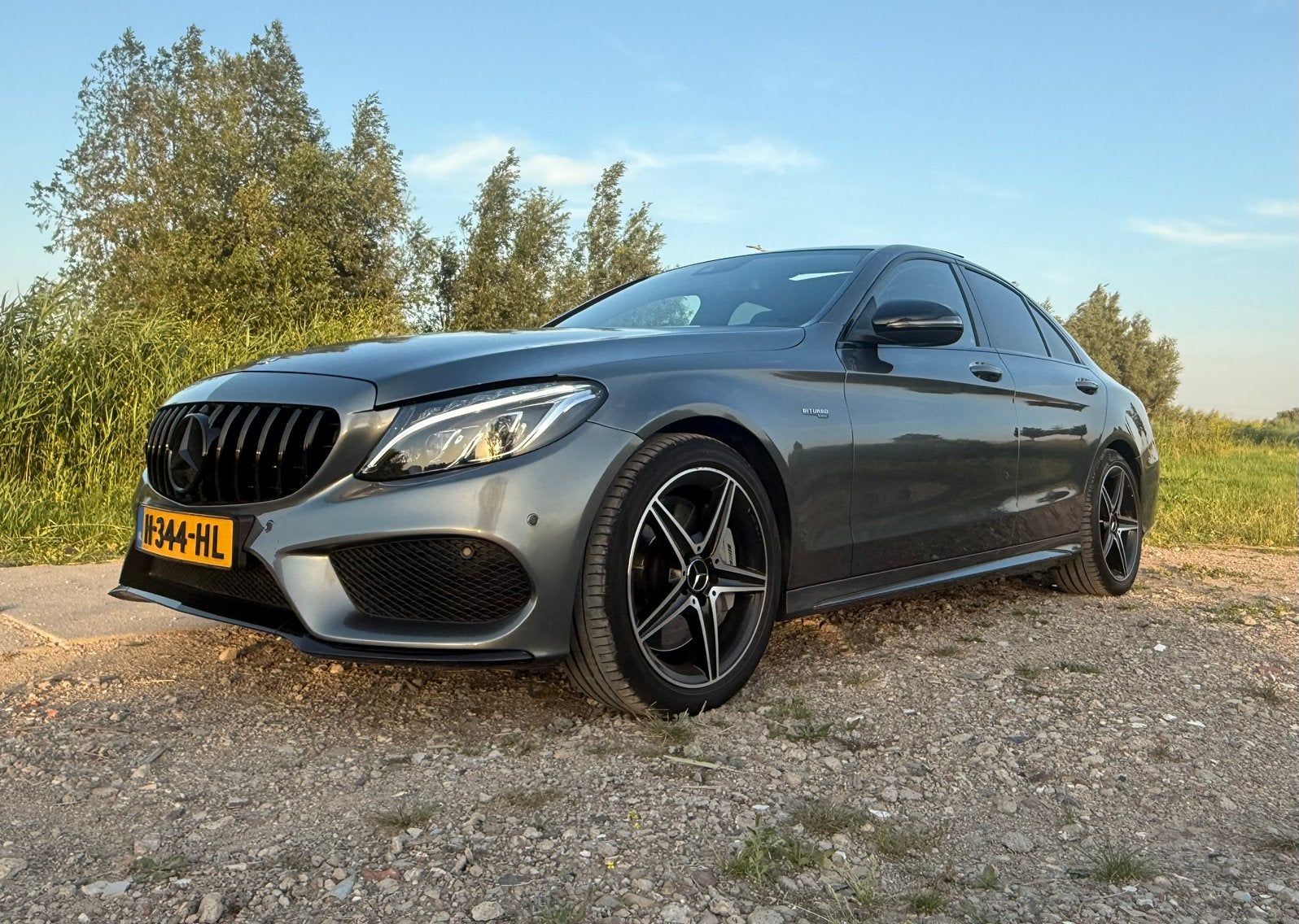 Mercedes  C43 AMG 420PK | Designo | CARPLAY | BURMEISTER, Auto's, 1800 kg, 2996 cc, Leder, Overige kleuren