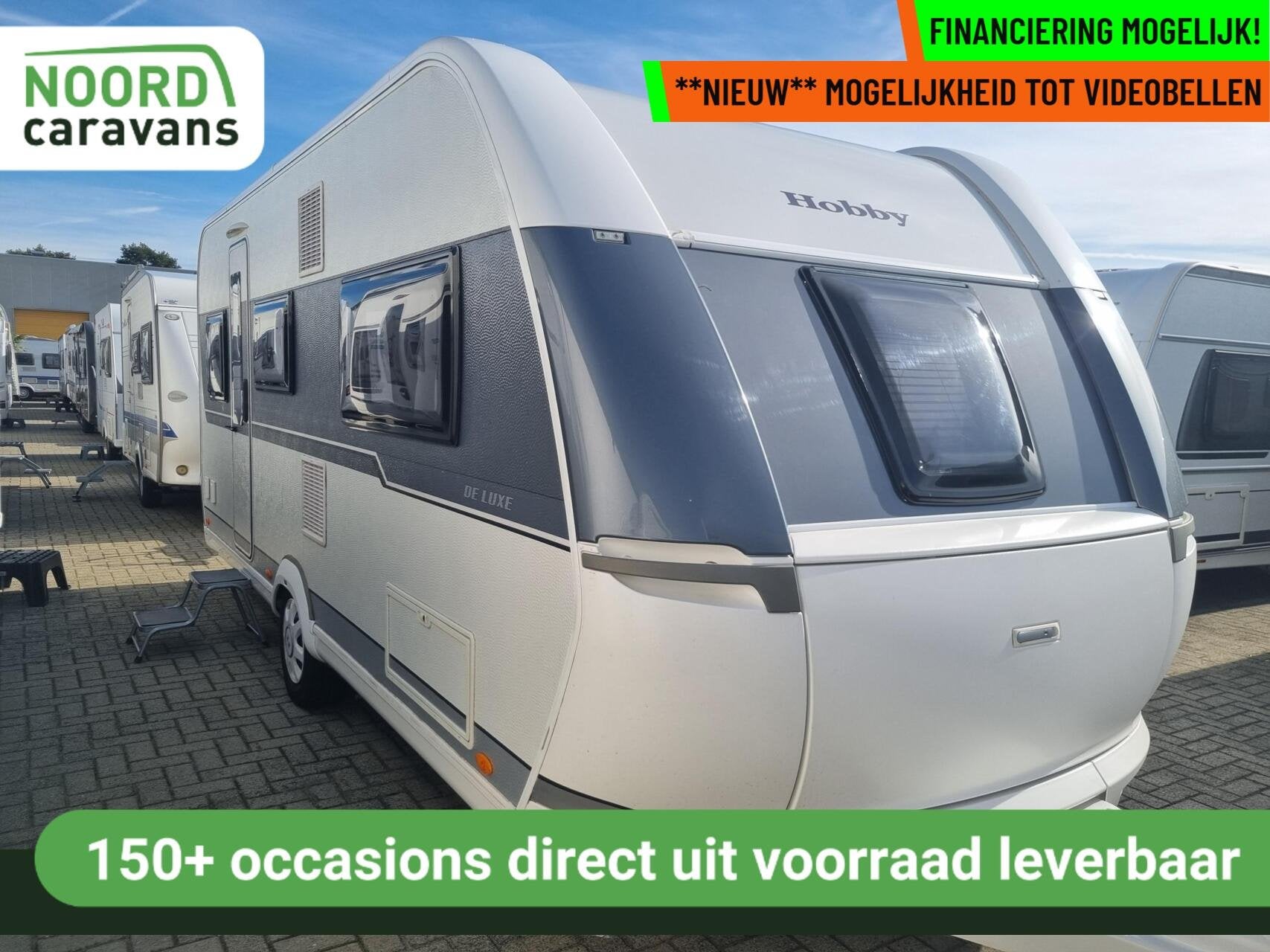 Hobby De luxe 495 UL AUTARK + VOORTENT + MOVER + ENKELE BED, Caravans en Kamperen, Rondzit, Hobby, 7 tot 8 meter, Bedrijf