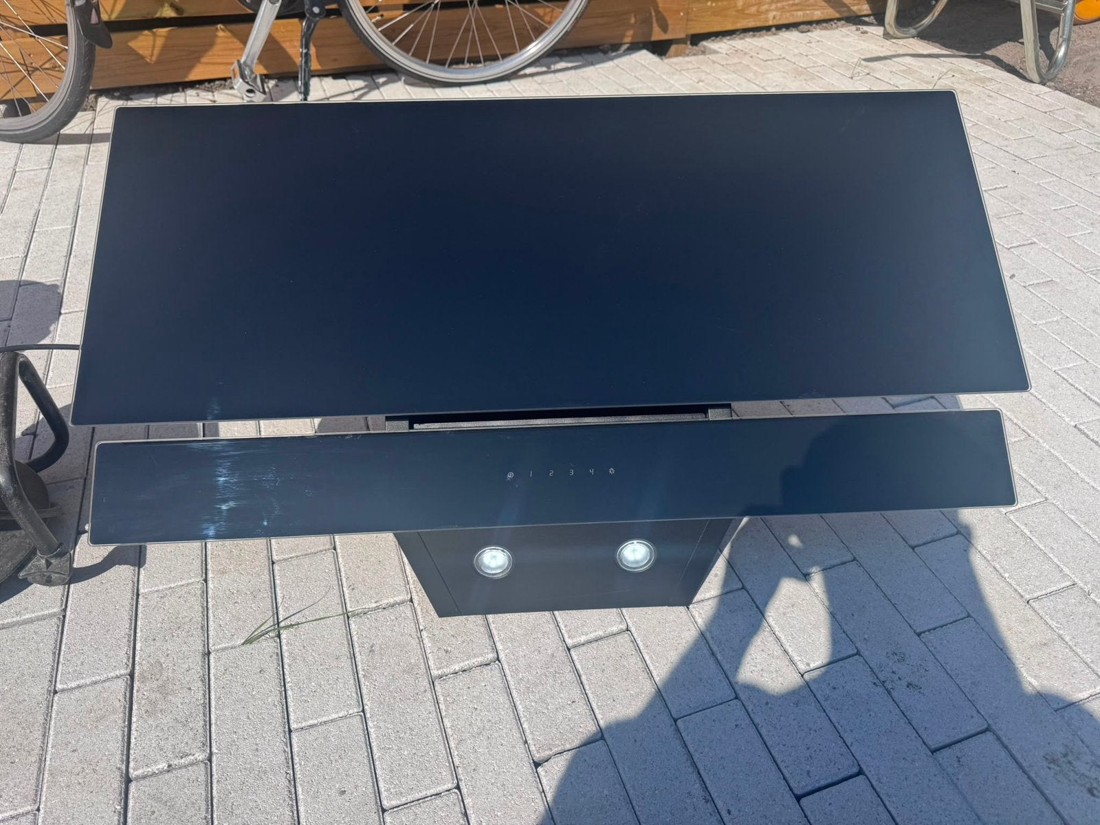 Wiggo afzuigkap 60cm   (WE-A942G(B), Ophalen, 200 tot 400 m³ per uur, Wandschouwkap