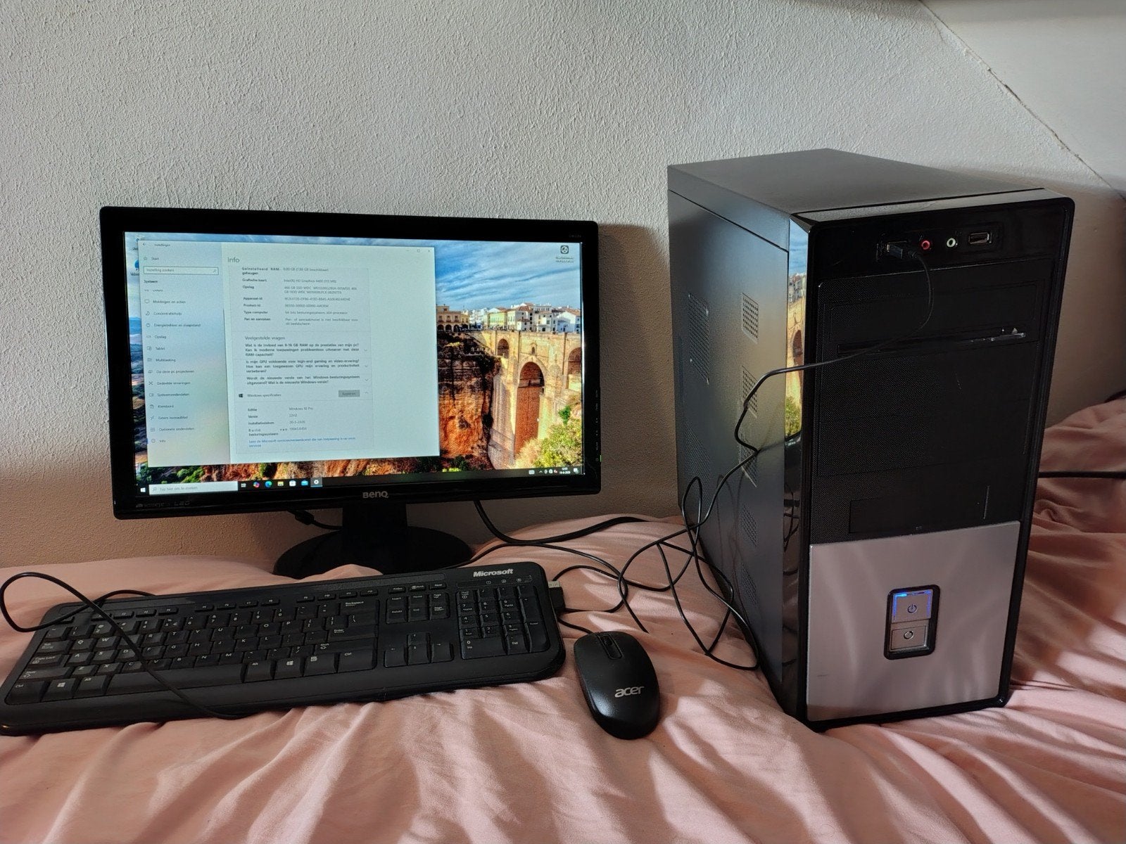 Complete Desktop PC met Intel i3-4130, 8GB RAM, SSD & HDD, Computers en Software, Desktop Pc's, Ophalen, Gebruikt, 932 GB, Onbekend