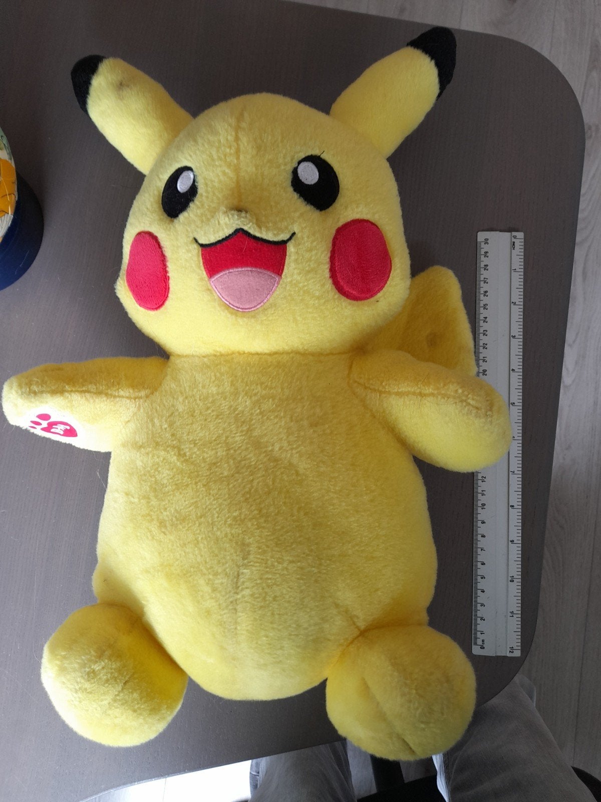 Pokemon pikachu knuffel build a bear, Gebruikt, Geel, Overige typen, Ophalen of Verzenden