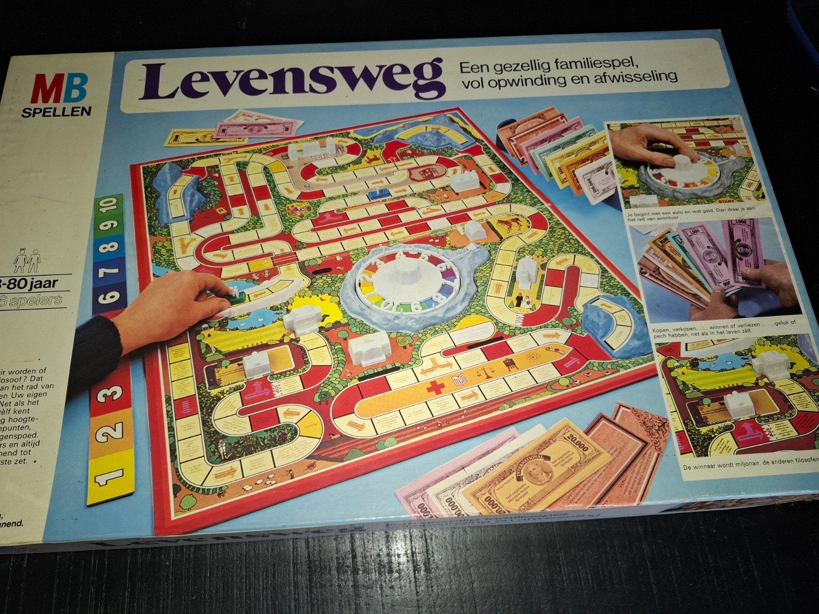 levensweg vintage, Vijf spelers of meer, Ophalen of Verzenden, Gebruikt, MB