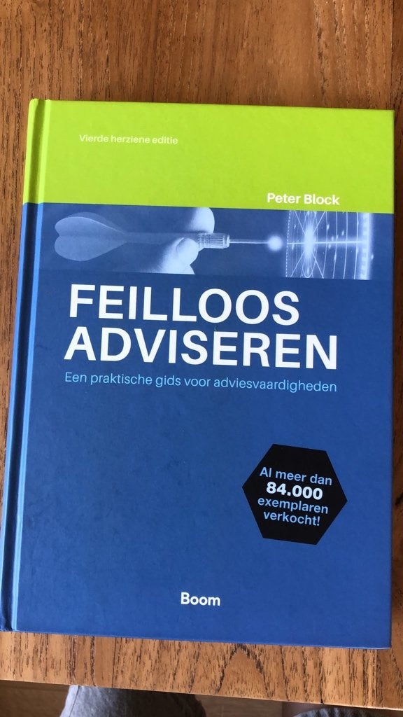 Feilloos adviseren - Peter Block, Boeken, Boom, Zo goed als nieuw, Alpha, HBO