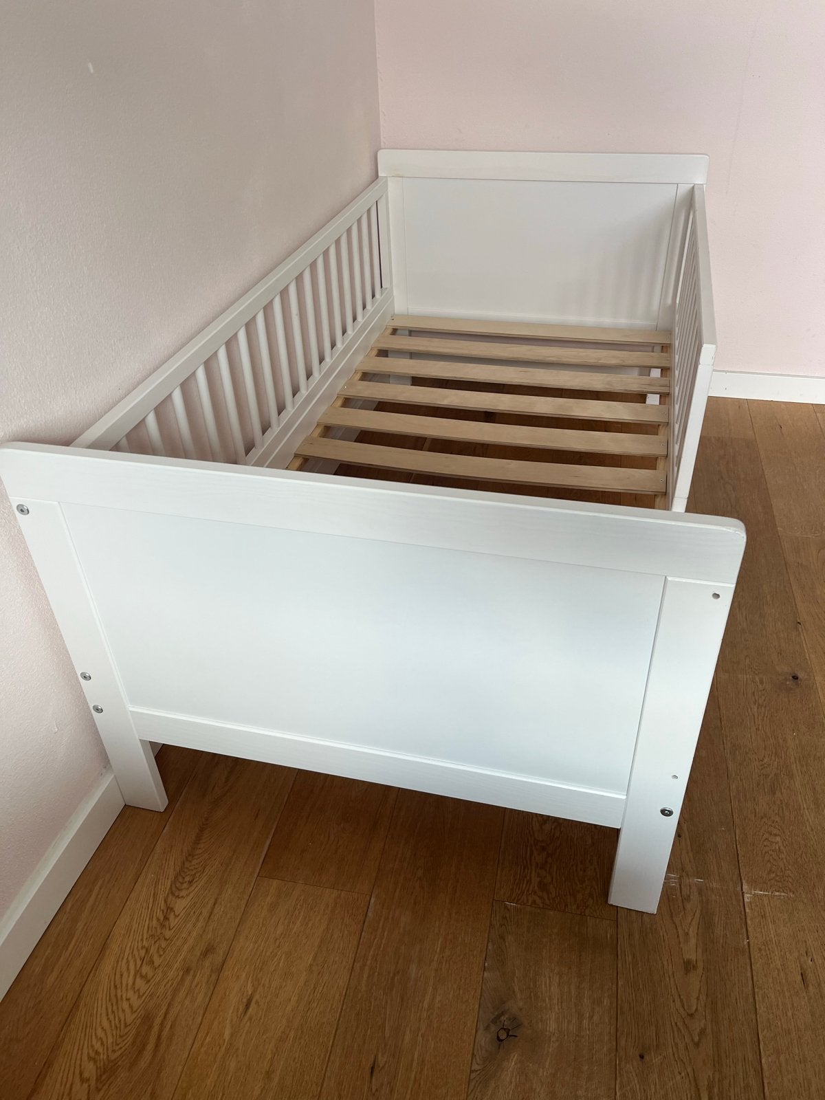 Peuterbed 70x140cm Petit Amelie Plume met lade, Ophalen, Gebruikt, 70 tot 85 cm, 140 tot 160 cm