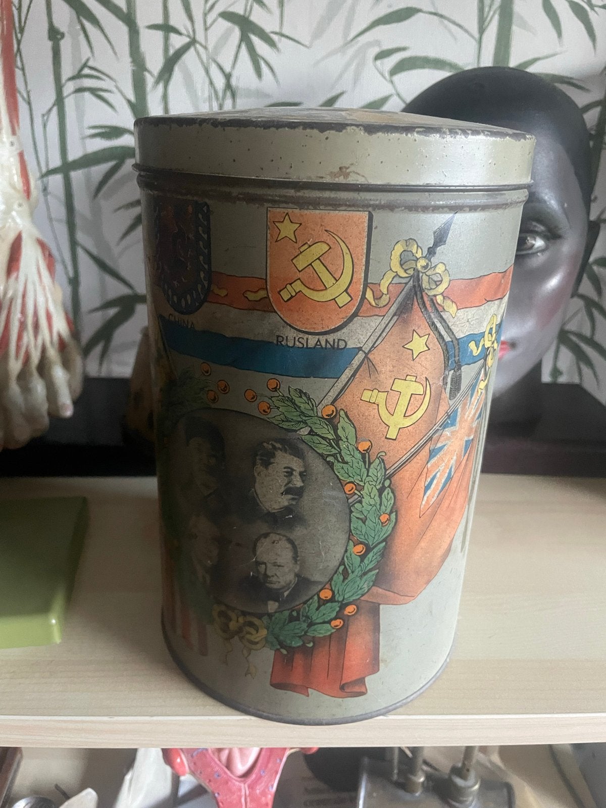 Vintage blik WOII Geallieerden 1939-1945, Ophalen of Verzenden, Gebruikt