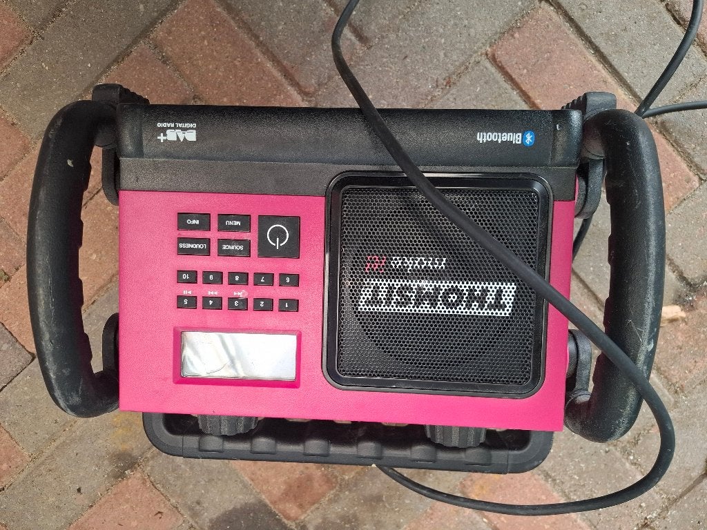 Bouwradio, Ophalen of Verzenden, Zo goed als nieuw, Bouwradio